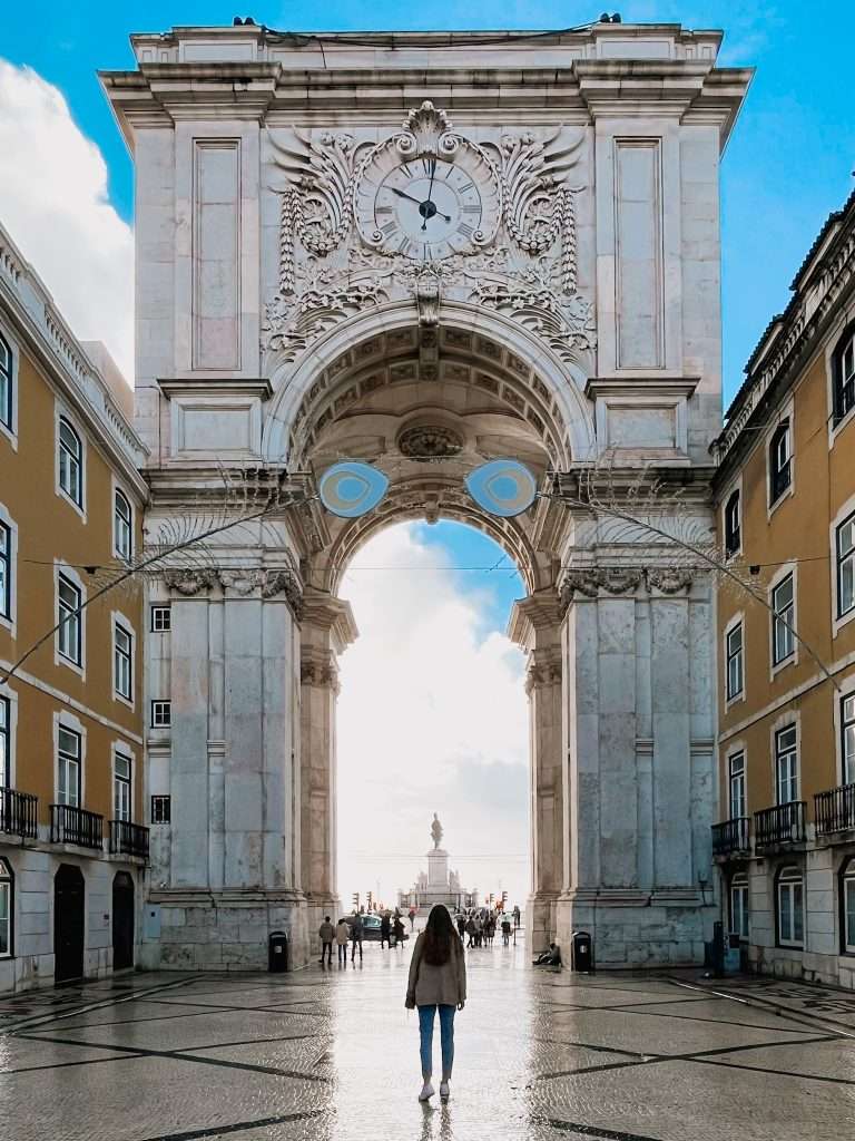 Arco monumental, 4 días en Lisboa / donde alojarse en Lisboa