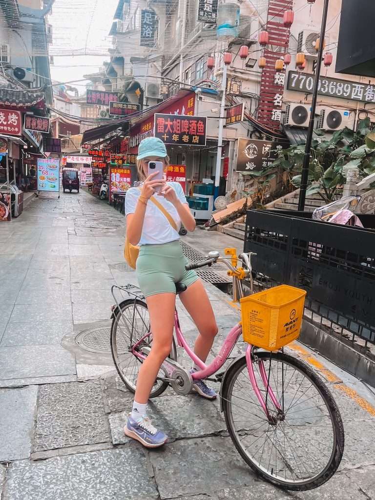 Bicicleta por Yangshuo, 21 días en China