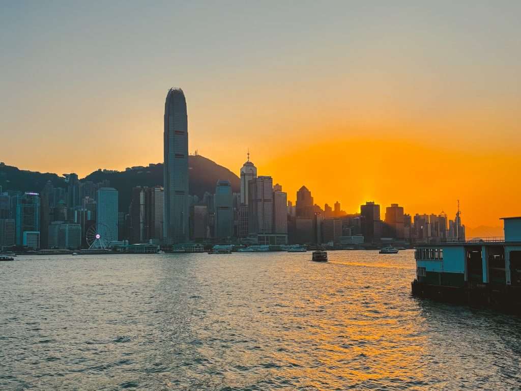Atardecer en Hong Kong