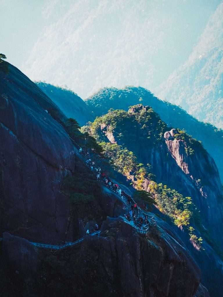 Subida por el monte Huangshan