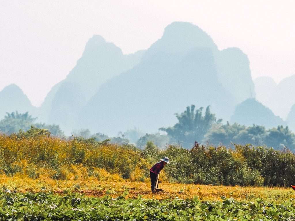Excursión en bici desde Yangshuo. 21 días en China