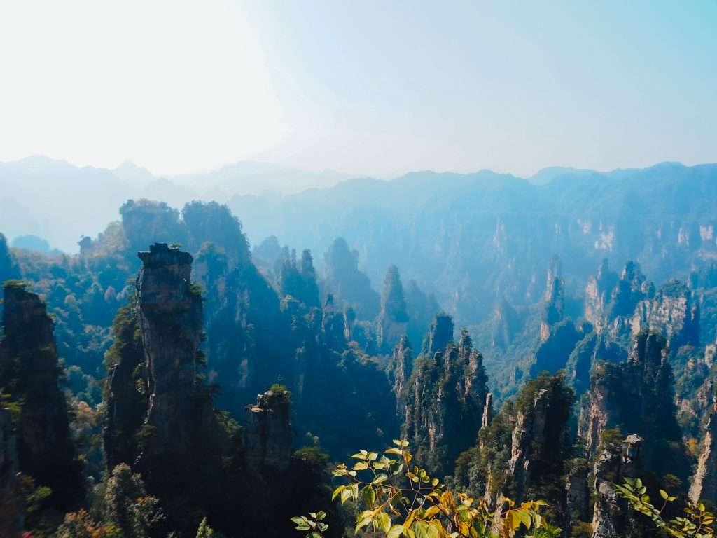 Mirador en Zhangjiajie, consejos para viajar a China
