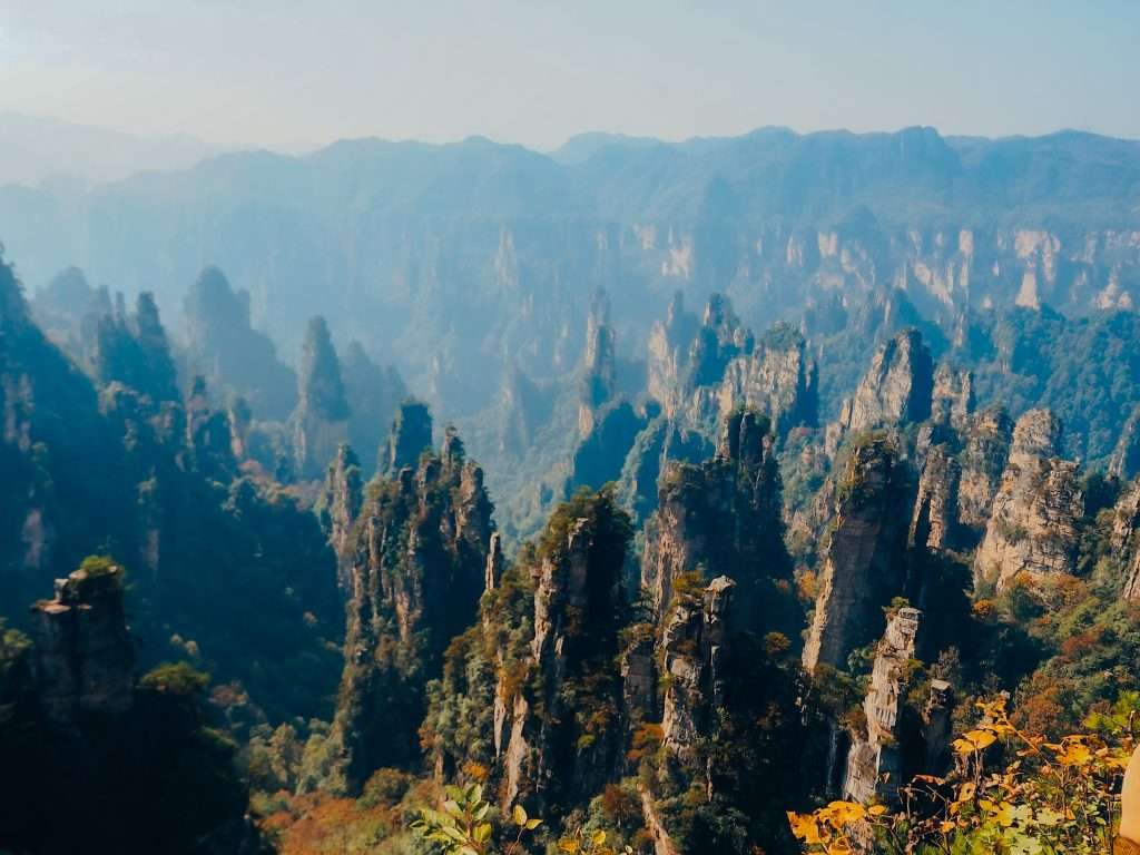 Mirador de las montañas de Avatar en Zhangjiajie