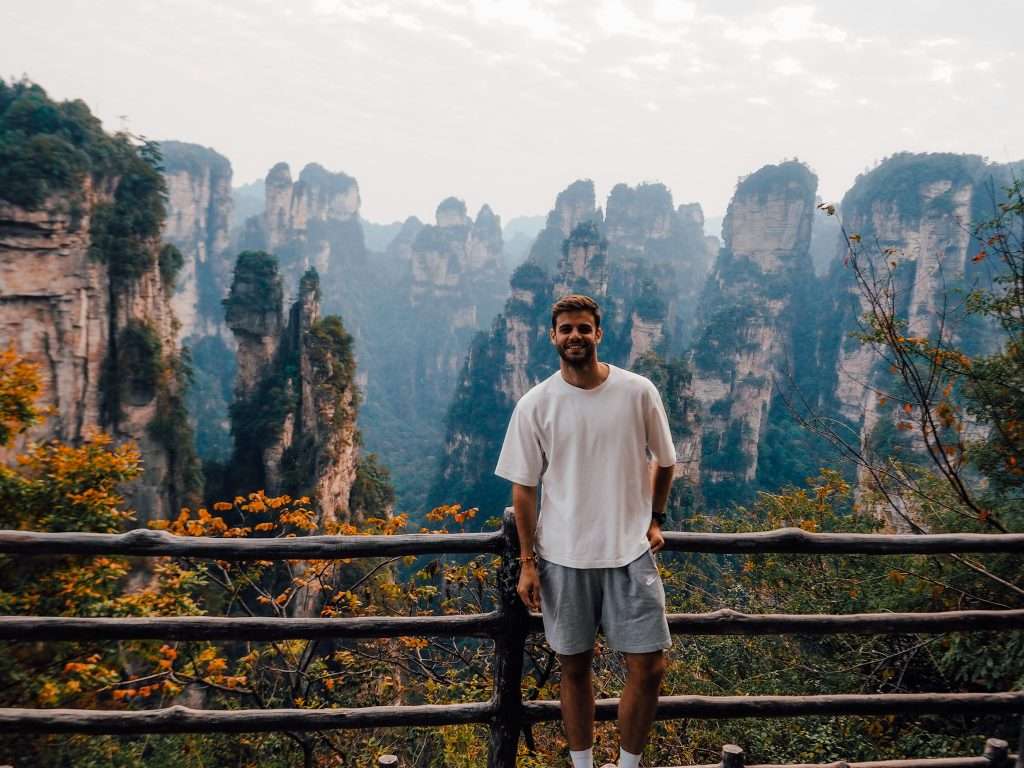 Mirador de las montañas de avatar en Zhangjiajie, 21 días en China