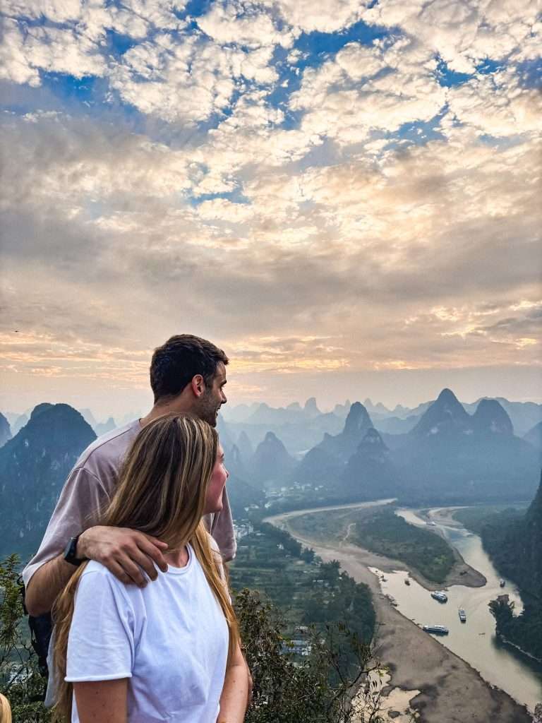 Vistas desde Monte Laozhen, 21 días en China