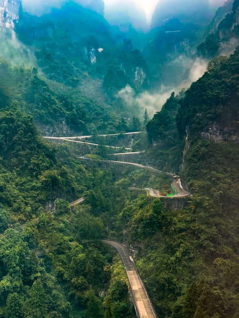 Carretera de subida a Tianmen