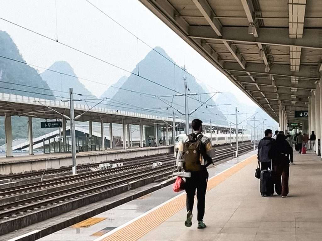 3 días en Guilin, estación tren
